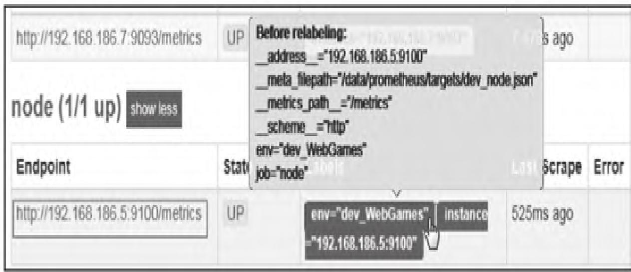 图16：设置action为keep后的targets