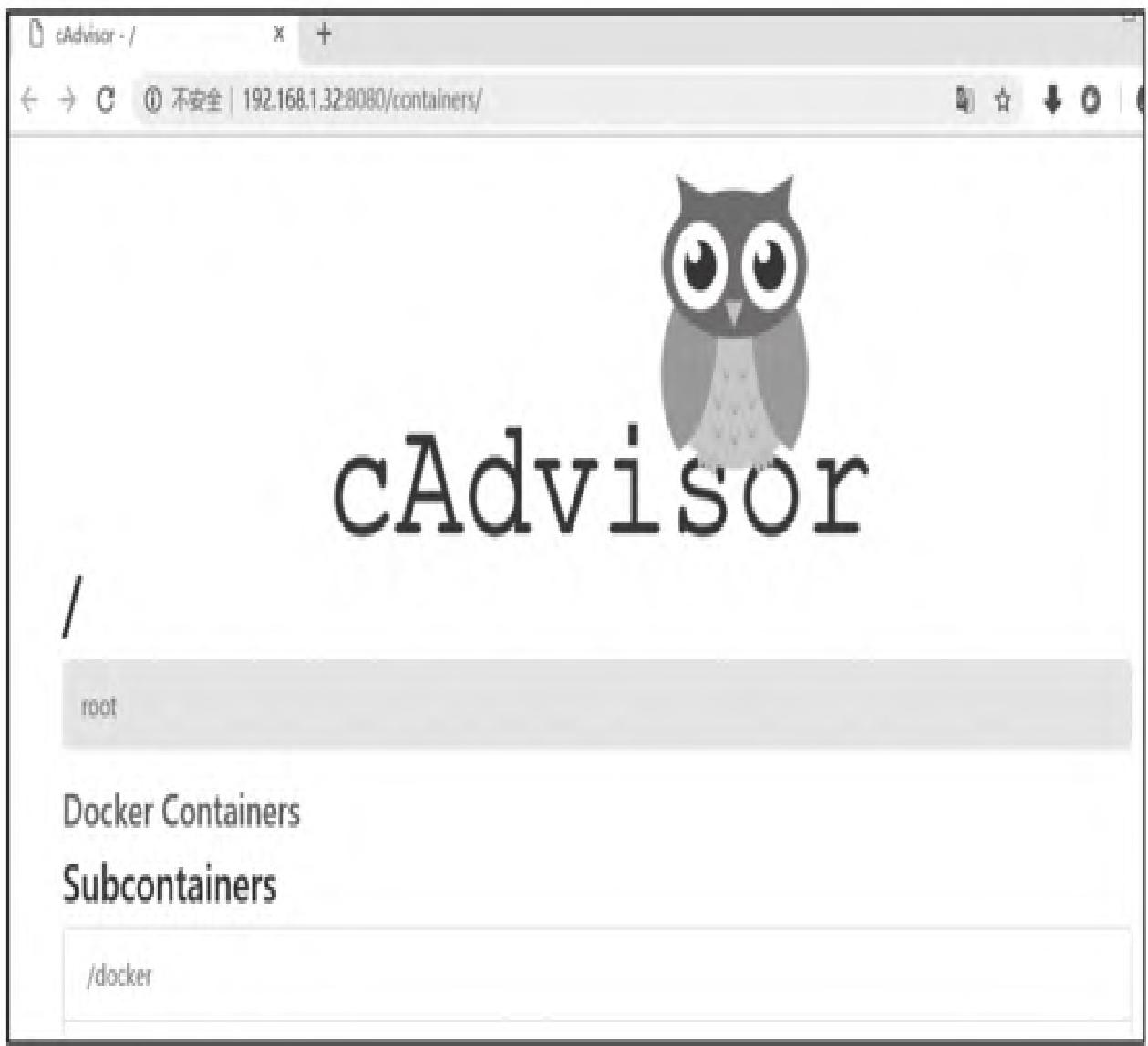 图4：cAdvisor监控Web输出